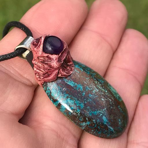 Buy & Sell Staffordshire South Staffordshire - Photos for Chrysocolla and Amethyst Pendant