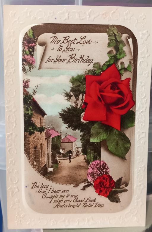 Buy & Sell Merseyside Saint Helens - Photos for antique 1920s real photo rose scene postcard