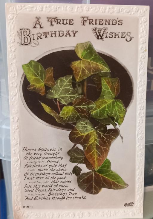 Buy & Sell Merseyside Saint Helens - Photos for antique 1930s birthday wishes postcard