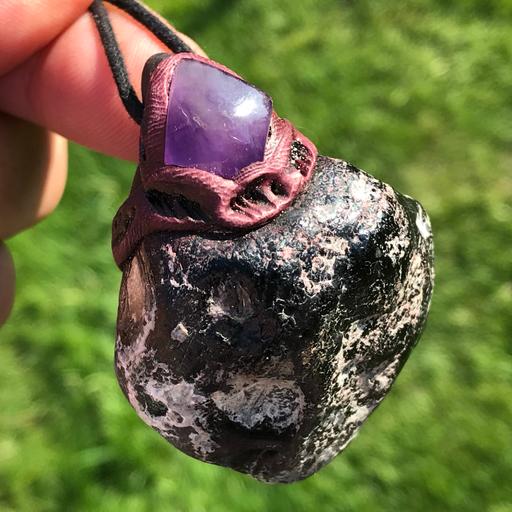 Buy & Sell Staffordshire South Staffordshire - Photos for Large Apache Tears Pendant, Amethyst.