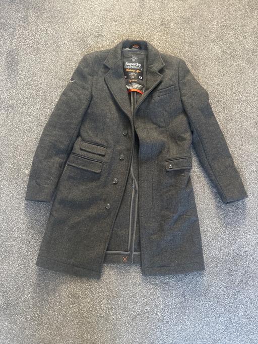 Buy & Sell West Midlands Birmingham - Photos for Mens Grey Long Superdry Jacket