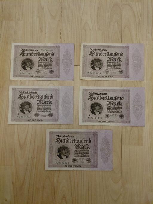 Buy & Sell South East London Shirley - South East London - Photos for GERMAN 100000 Mark BANK NOTES 1923.