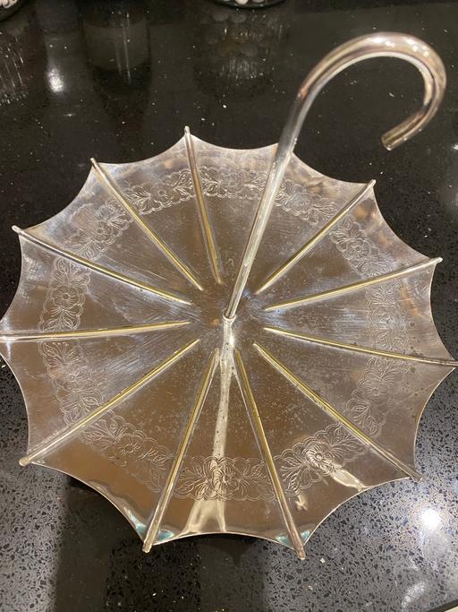 Buy & Sell West Midlands Birmingham - Photos for Silver Plated Vintage Umbrella Bonbon Stand