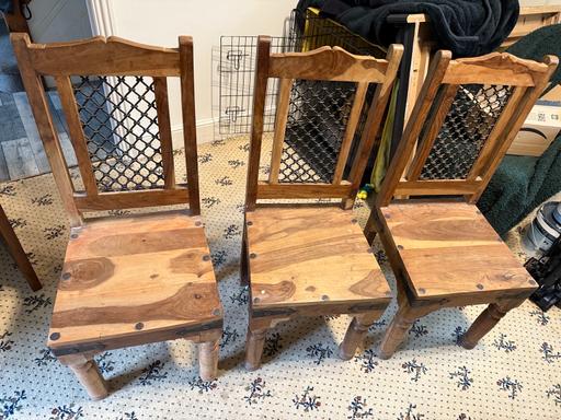 Buy & Sell Ceredigion - Wales Cross Inn - Ceredigion - Photos for Indian rosewood dining table and chairs