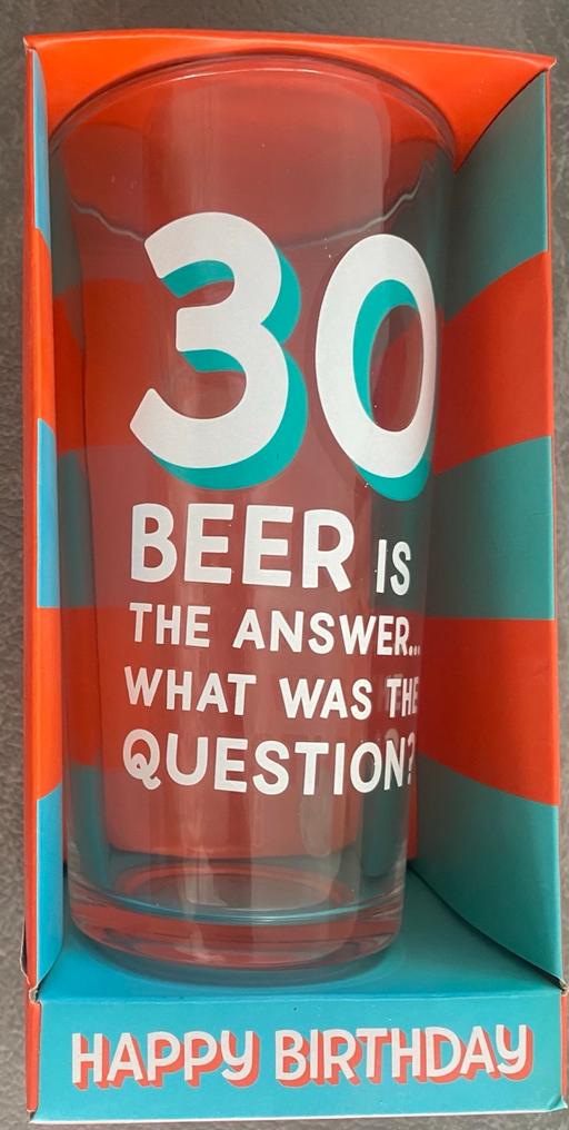Buy & Sell West Midlands Birmingham - Photos for 30th birthday pint glass