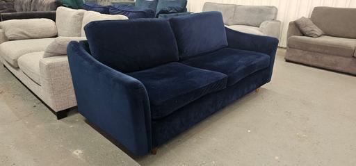 Buy & Sell Staffordshire South Staffordshire - Photos for Blue Velvet Snug Rebel 3 Seater Sofa Bed