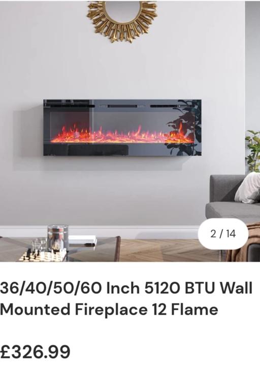 Buy & Sell West Midlands Dudley - Photos for 50 inch Electric Fire 12 Vibrant Flame Colour