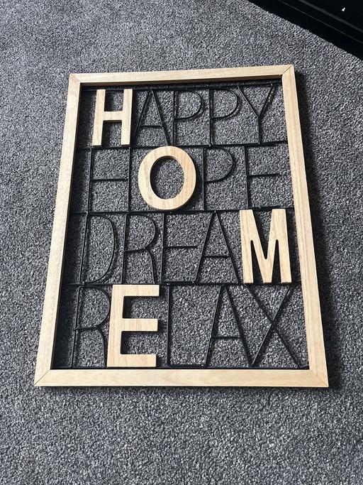 Buy & Sell South Yorkshire Doncaster - Photos for Black and wood home frame words