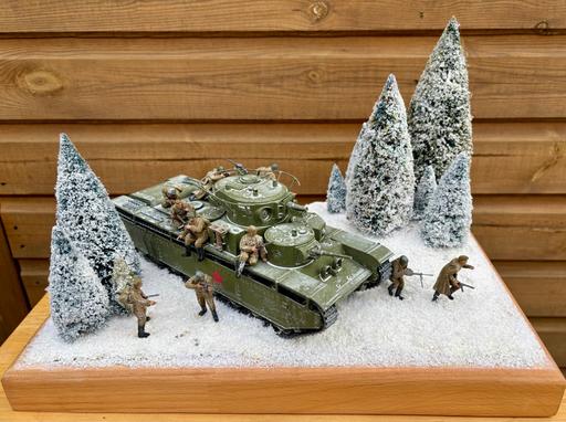 Buy & Sell Worcestershire Wychavon - Photos for Russian Infantry & T-35 Tank model Diorama