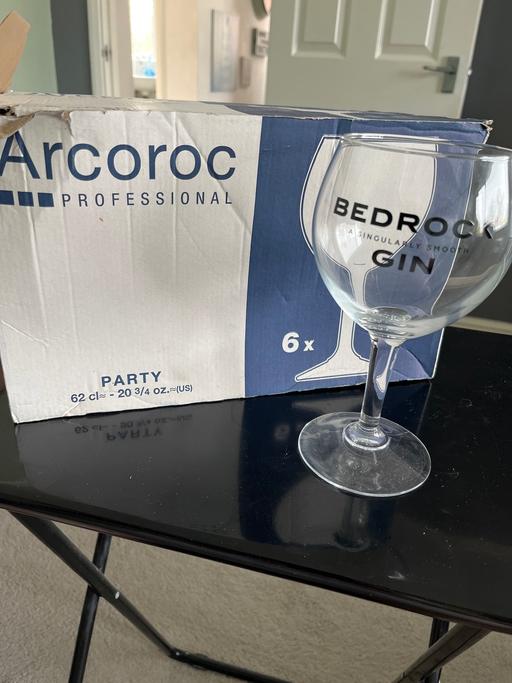 Buy & Sell West Midlands Birmingham - Photos for Bedrock gin glass arcoroc glass