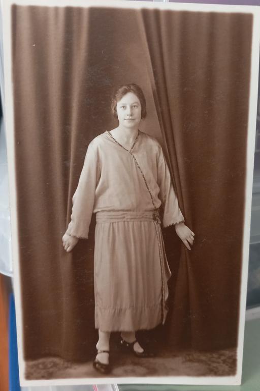 Buy & Sell Merseyside Saint Helens - Photos for 1930s lady and curtains real photo postcard