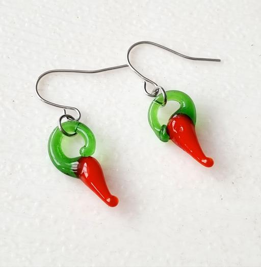 Buy & Sell Merseyside Knowsley - Photos for Lampwork Murano Chilli Pepper Glass Earrings