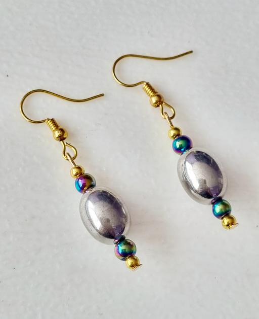 Buy & Sell Merseyside Knowsley - Photos for Silver Oval Iridescent Earrings