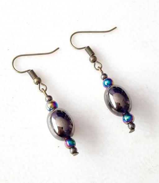 Buy & Sell Merseyside Knowsley - Photos for Black Oval and Iridescent Earrings