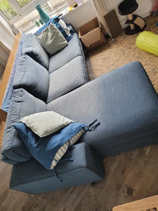 Buy & Sell West Lothian Livingston - West Lothian - Photos for Ikea Kivik Blue 3 seats w left chs lng