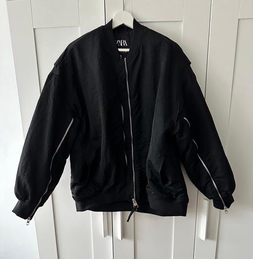 Buy & Sell North London Shoreditch - North London - Photos for ZARA (unissex) Black Bomber Jacket (EU L)