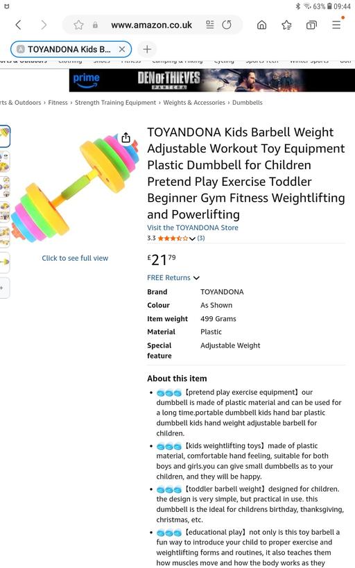Buy & Sell West Midlands Sandwell - Photos for kids dumbbell set