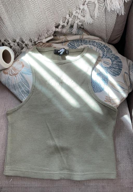 Buy & Sell South Yorkshire Doncaster - Photos for Khaki vest top size 8 from misguided