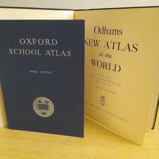 Buy & Sell Lancashire South Ribble - Photos for TWO OLD SCHOOL ATLASES