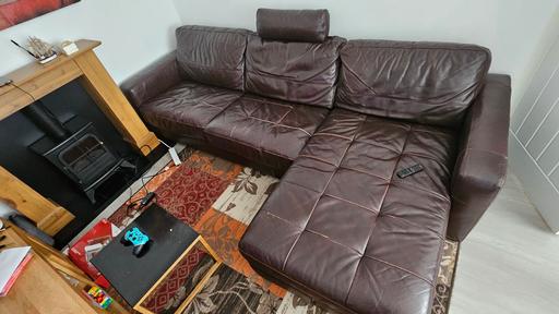 Buy & Sell Hertfordshire Broxbourne - Photos for L shaped brown corner sofa bed
