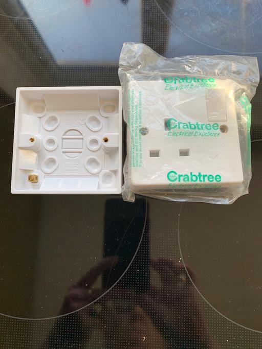 Buy & Sell West Midlands Walsall - Photos for Single plug socket & back box