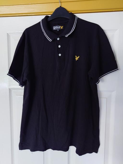 Buy & Sell Leicestershire Charnwood - Photos for Mens black Lyle & Scott polo top size XL