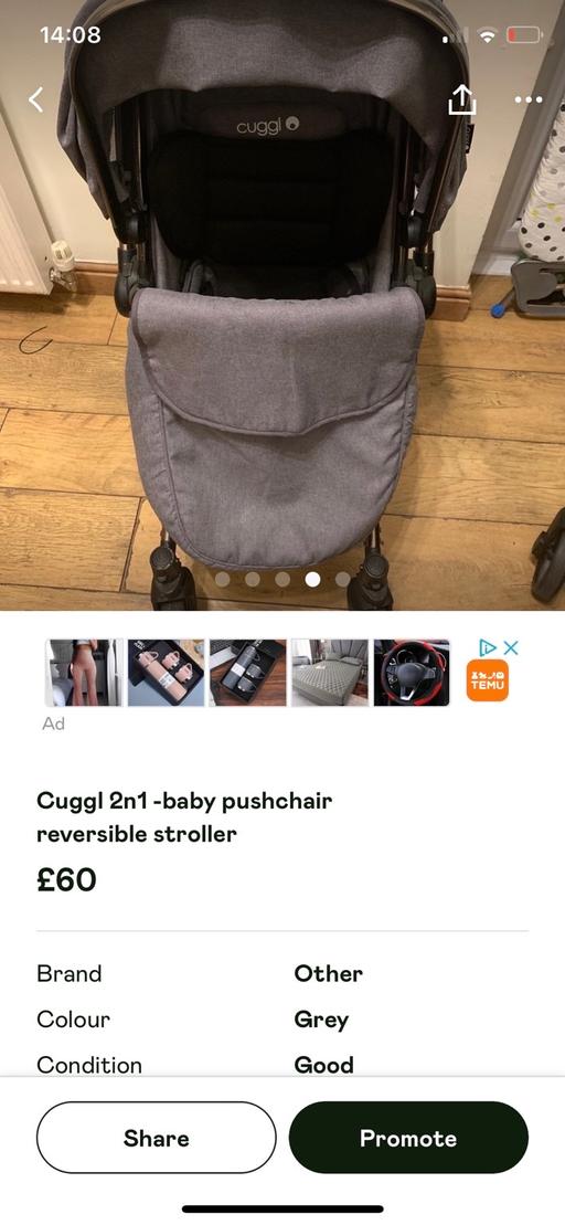 Buy & Sell West Midlands Birmingham - Photos for Cuggl pushchair reversible stroller