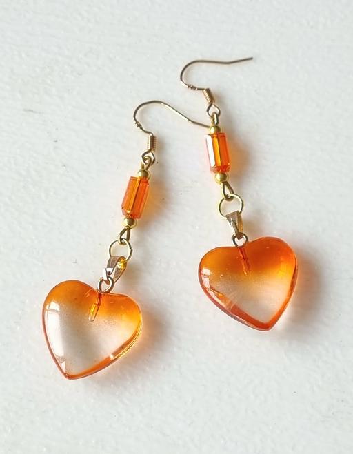 Buy & Sell Merseyside Knowsley - Photos for Orange Lampwork Murano Glass 925 Earrings
