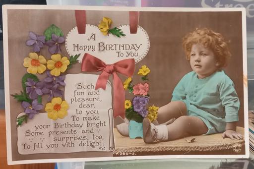 Buy & Sell Merseyside Saint Helens - Photos for 1930s hand colored baby photo postcard