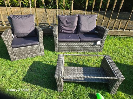 Buy & Sell Greater Manchester Trafford - Photos for Argos Rattan 3 seater with glass table garden