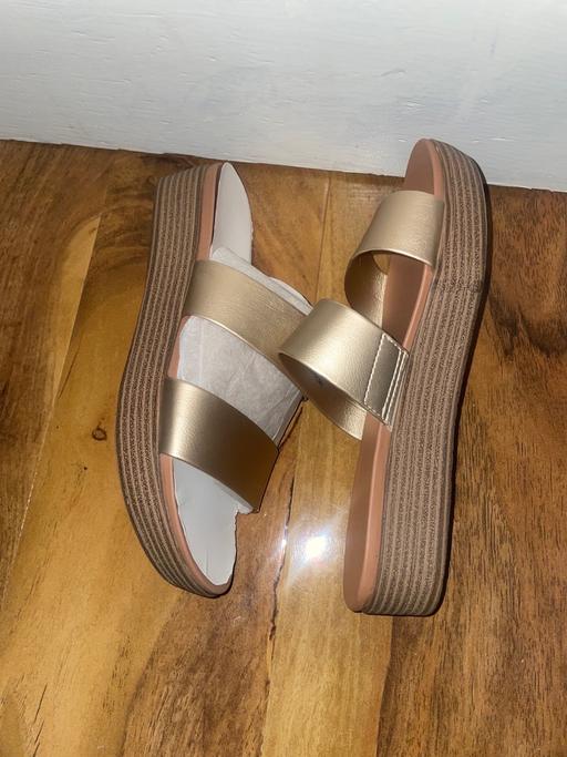 Buy & Sell South East London Grove Park - South East London - Photos for Dorothy Perkins Gold flat sandals with Brown