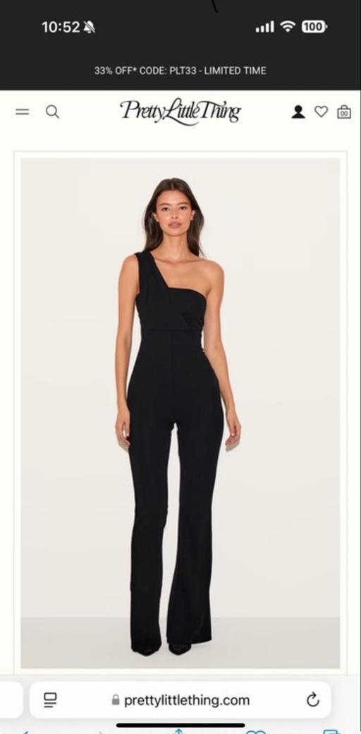 Buy & Sell County Durham Meadowfield - County Durham - Photos for Black one shoulder drape detailed jumpsuit