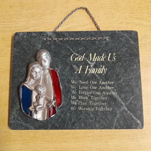 Buy & Sell Lancashire South Ribble - Photos for VINTAGE MARBLE PLAQUE - 
