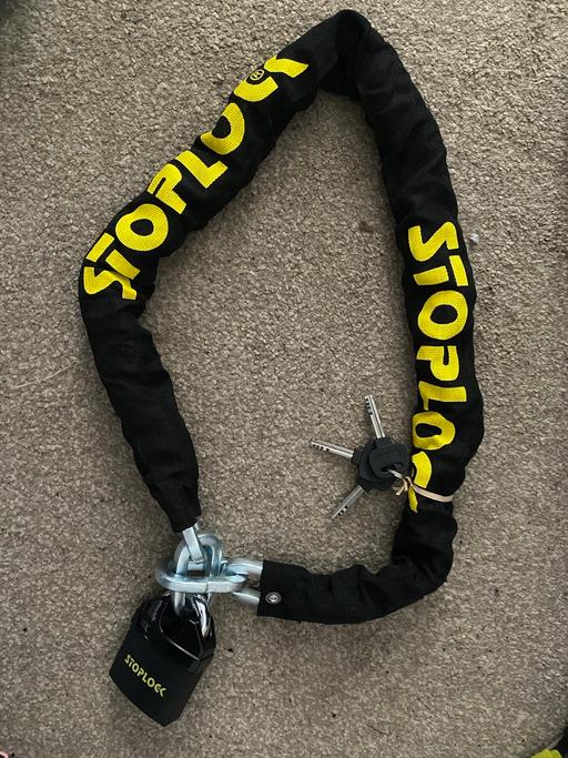 Buy & Sell County Durham Trimdon - County Durham - Photos for Stoplock chain motor bike lock 1.2m