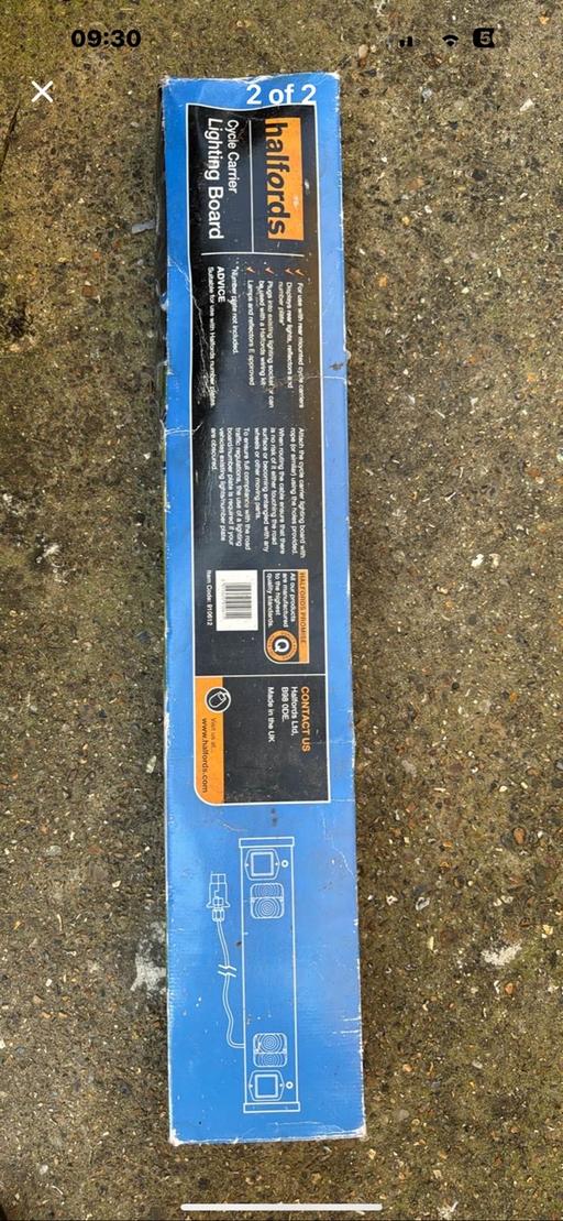Buy & Sell Hertfordshire North Hertfordshire - Photos for Halfords Cycle Carrier Lighting Board