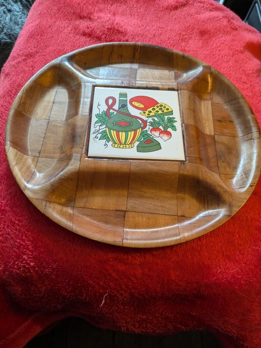 Buy & Sell Shropshire Telford and Wrekin - Photos for PRELOVED RETRO CHEESE & PICKLE PLATTER