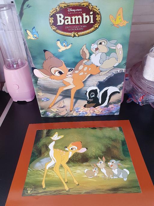 Buy & Sell West Midlands Dudley - Photos for Disney lithograph picture bambi