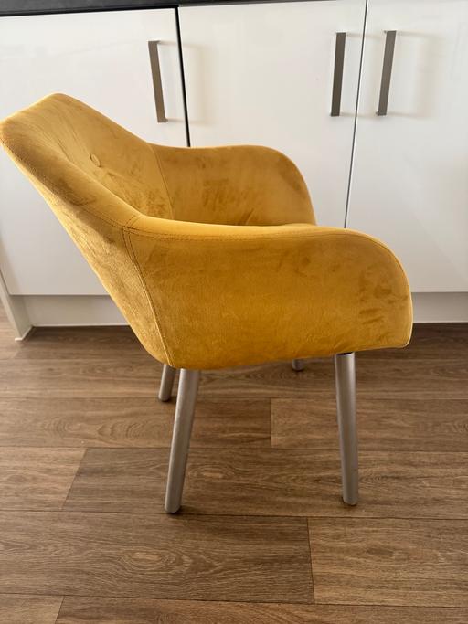Buy & Sell Kent Dartford - Photos for Mustard dining chair or beauty chair