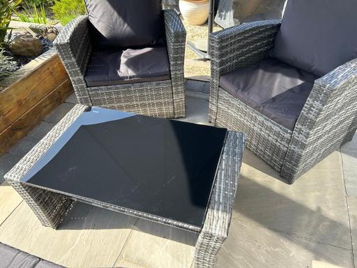 Buy & Sell Shropshire Telford and Wrekin - Photos for rattan patio set and banana brolly