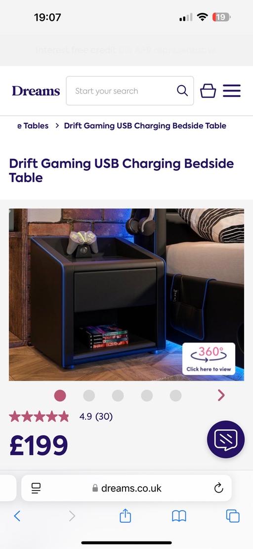 Buy & Sell Essex Thurrock - Essex - Photos for Drift Gaming bed side table unit