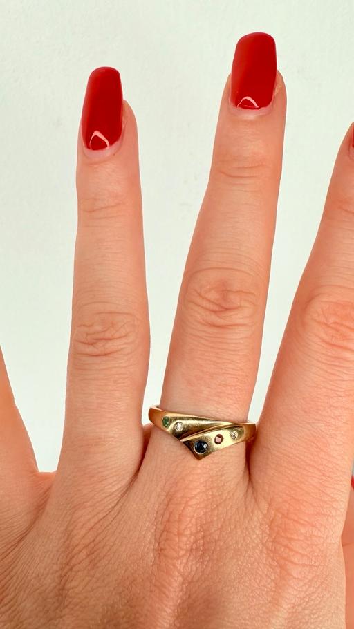Buy & Sell North West London Harrow on the Hill - North West London - Photos for Unusual 9ct Yellow Gold Multi Stone Ring