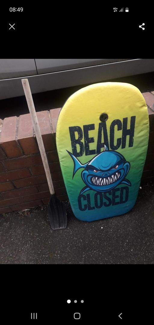 Buy & Sell West Midlands Dudley - Photos for Kids Shark Body Board & Oar , Decent Con
