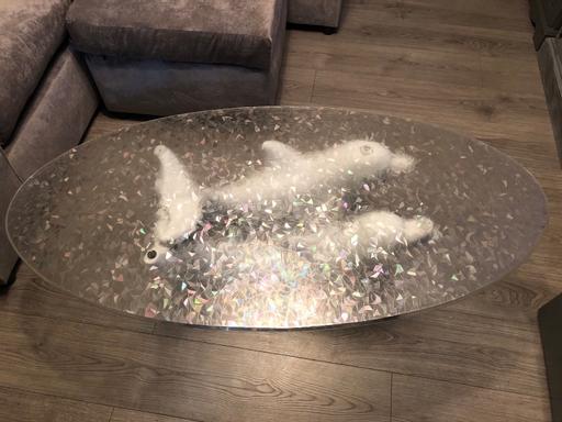 Buy & Sell Hertfordshire Three Rivers - Photos for Vintage coffee table with dolphins