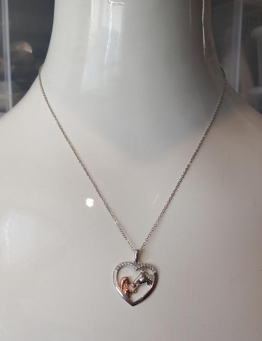 Buy & Sell Merseyside Saint Helens - Photos for Sterling silver girl and horse gem pendant