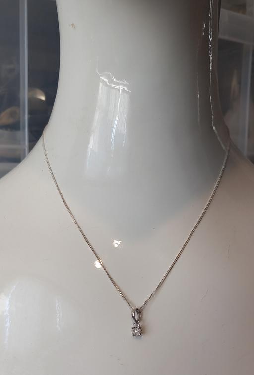 Buy & Sell Merseyside Saint Helens - Photos for Sterling silver diamond solitare pendant