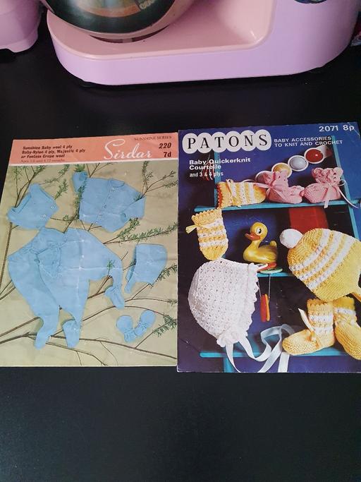 courses West Midlands Dudley - Photos for vintage baby's knit/crochet patterns x 2