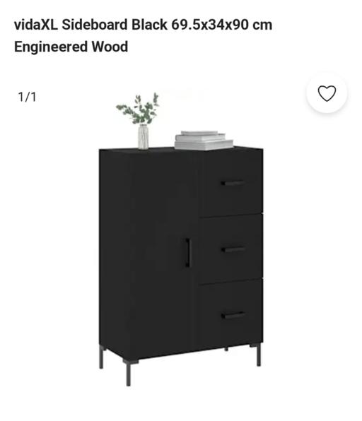 Buy & Sell East London Bow - East London - Photos for Black Sideboard 69.5x34x90 cm