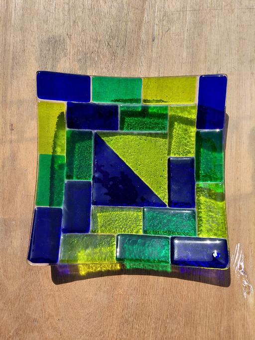 Buy & Sell South East London Shirley - South East London - Photos for GREEN & BLUE MOSAIC GLASS DISH PLATE.