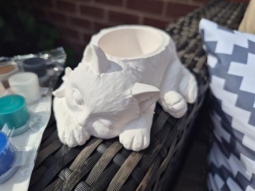 Buy & Sell Nottinghamshire Broxtowe - Photos for Ceramic Cat (paints and brushes included)