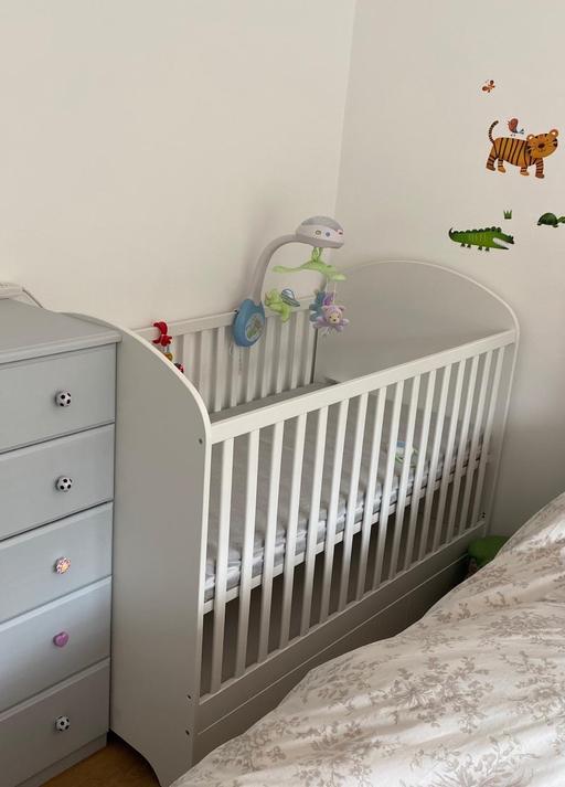 Buy & Sell South East London East Wickham - South East London - Photos for Ikea GONATT cot bed with a bottom drawer